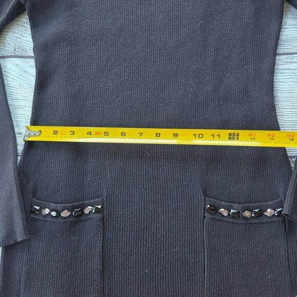 AGB Women's Black Sweater Dress NWT Size Large - Picture 5 of 14